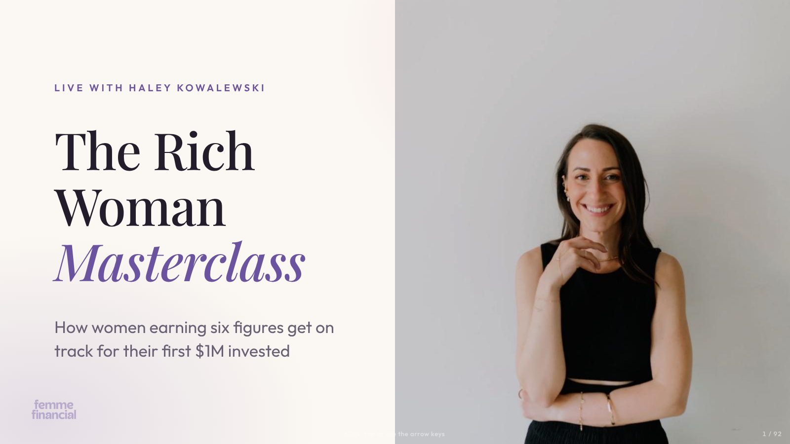 The Rich Woman Masterclass preview