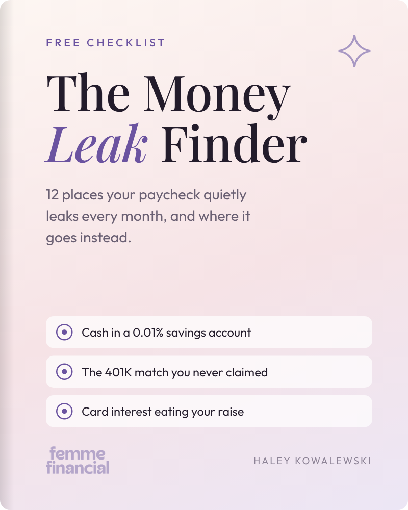 The Money Leak Finder checklist cover